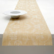 14'' x 72'' Table Runners in Muted Light Yellow with White Accents