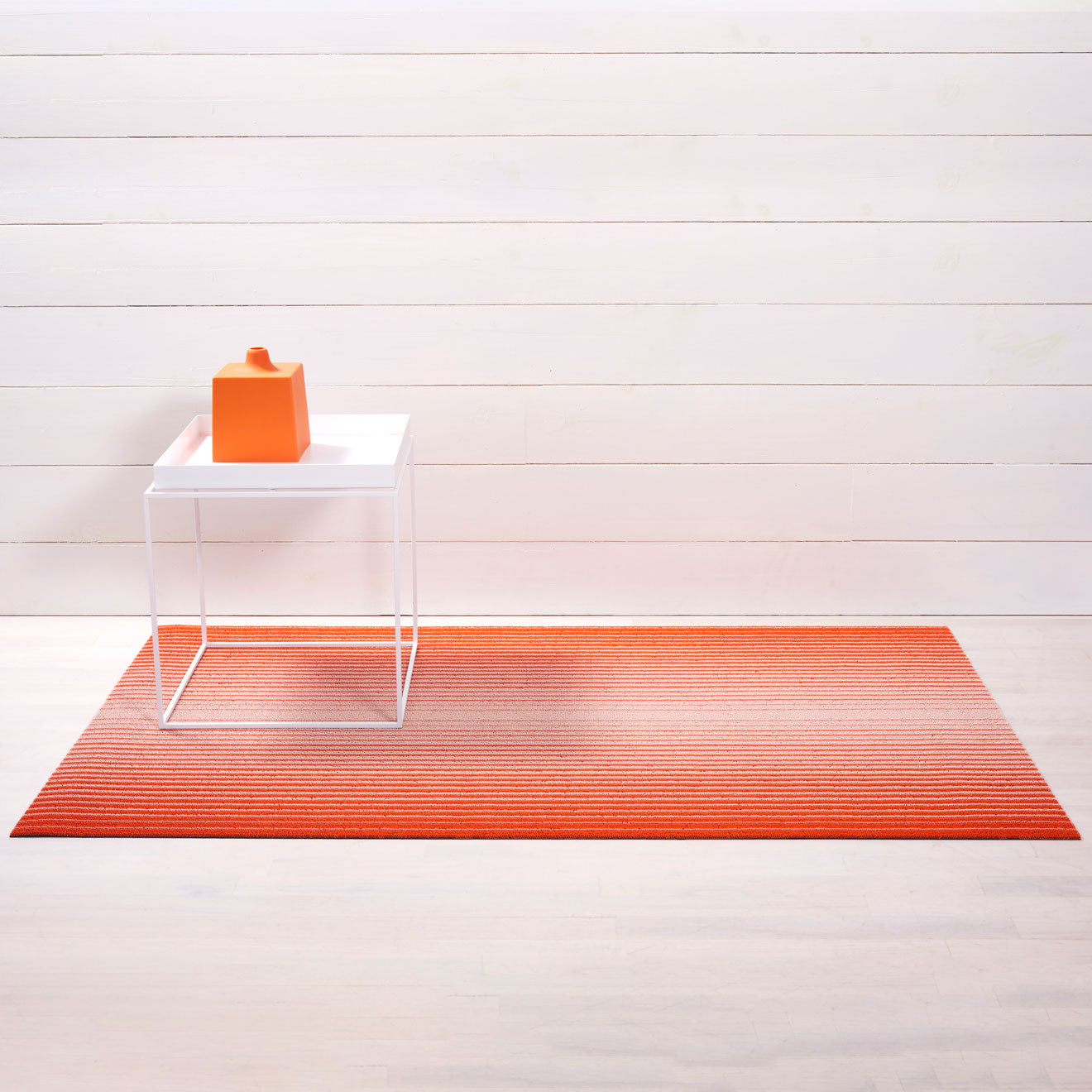 Domino Stripe Shag Mats - Apricot