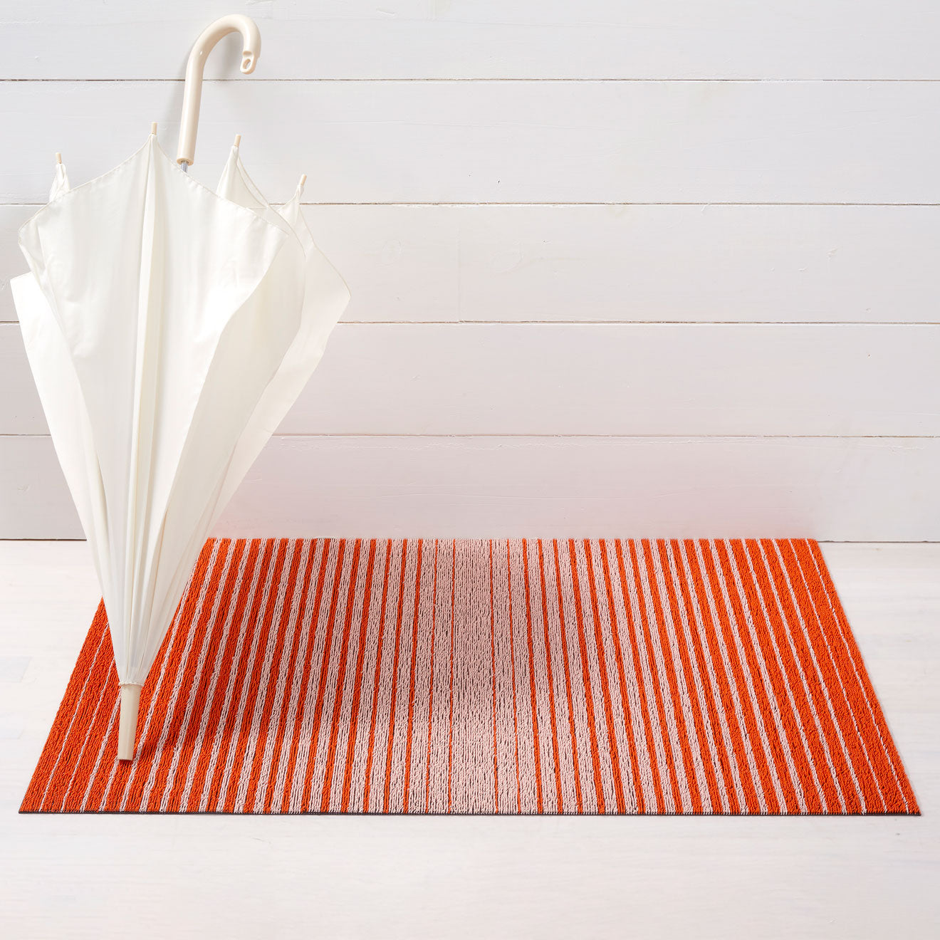 Domino Stripe Shag Mats - Apricot