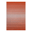 Rectangle Shag Mats in Mix of Vivid Orange and Peach