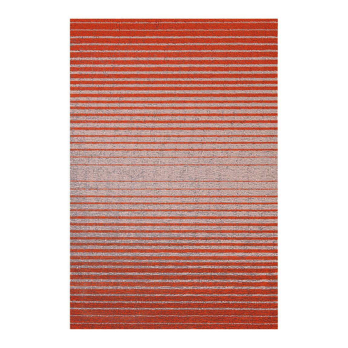 Domino Stripe Shag Mats - Apricot View 1