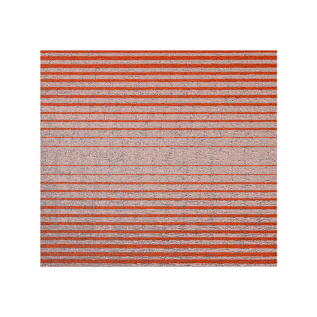 Apricot Shag Mat in Mix of Vivid Orange and Peach