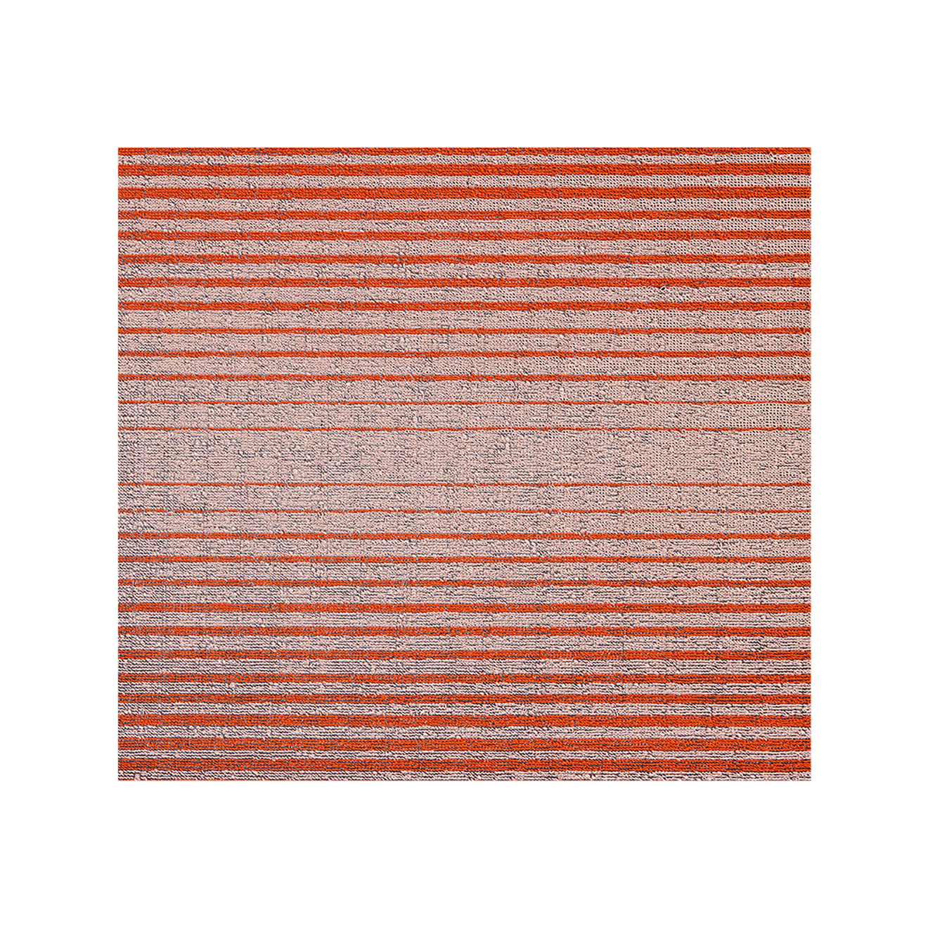 Apricot Shag Mat in Mix of Vivid Orange and Peach