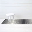 Domino Stripe Shag Mats - Black/White Runner