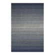 Rectangle Shag Mats in Mix of Midtone Navy Blue and White