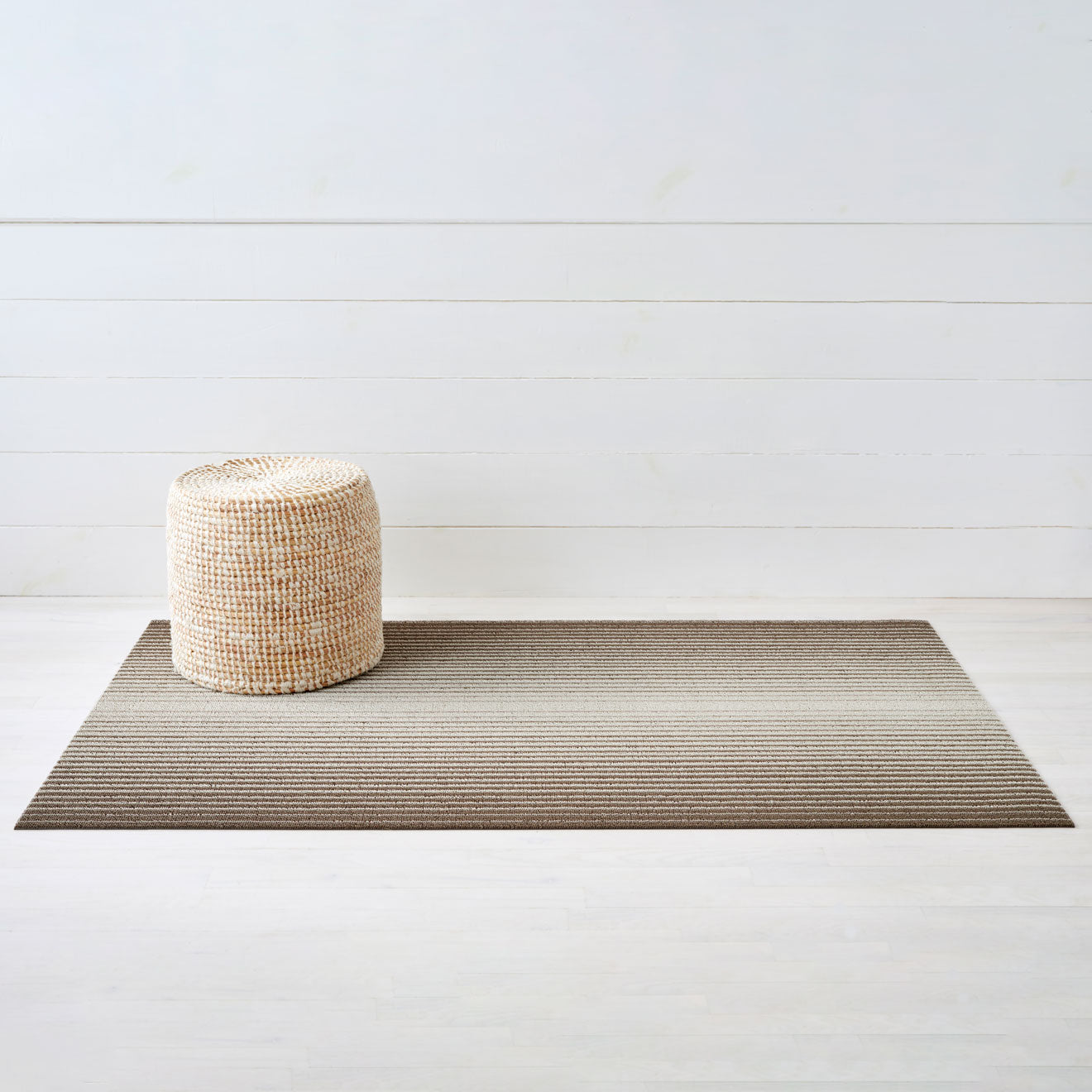 Domino Stripe Shag Mats - Oak Big Mat