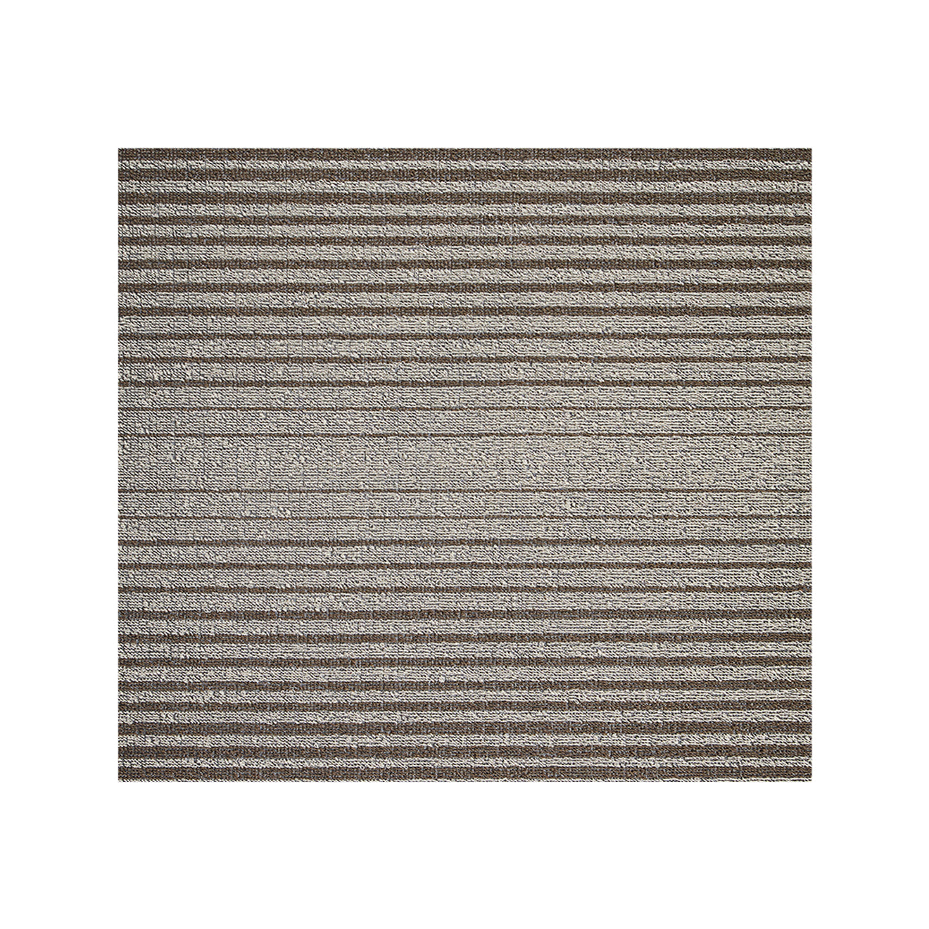 Oak Shag Mat in Mix of Cool Brown and White