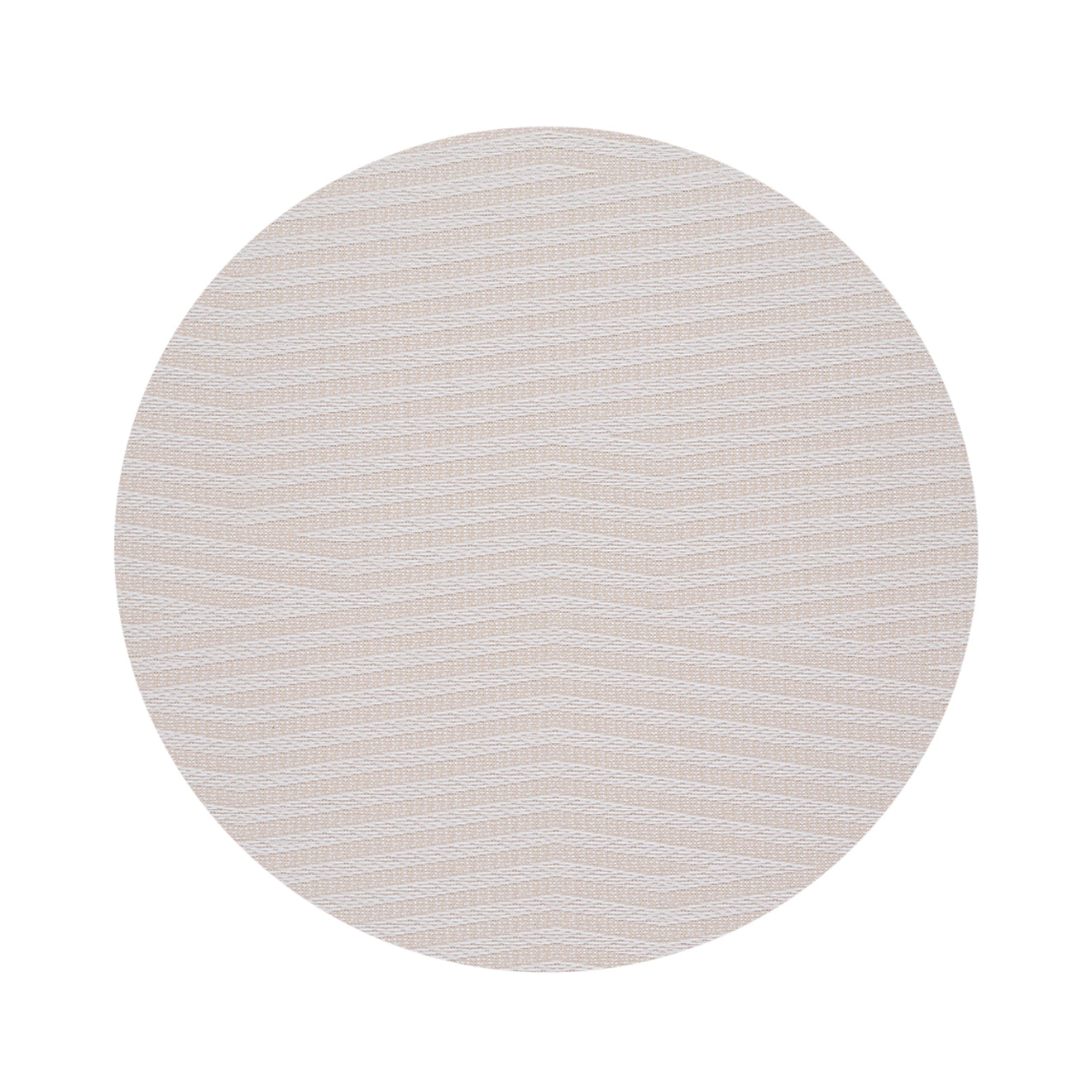 Round Placemats in Mix of Off White and Light Neutral Beige