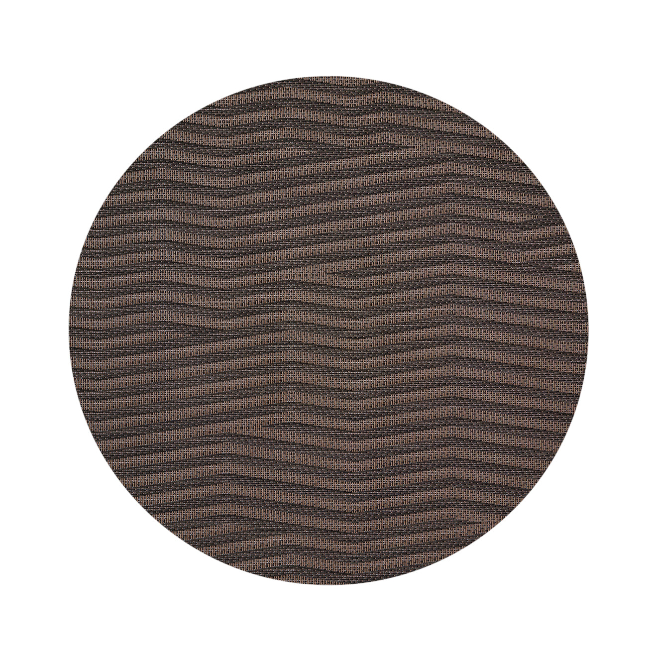 Round Placemats in Mix of Dark and Midtone Brown