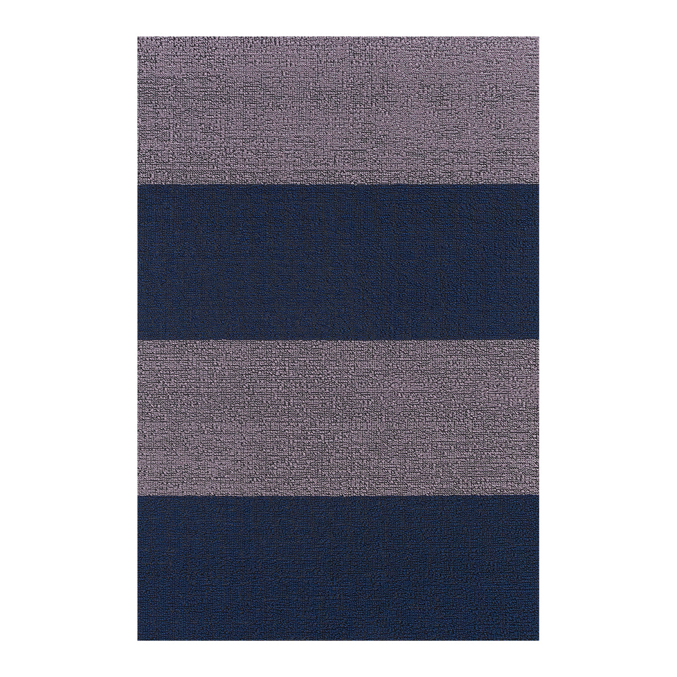 Rectangle Shag Mats in Mix of Midtone Navy Blue and Light Cool Pink