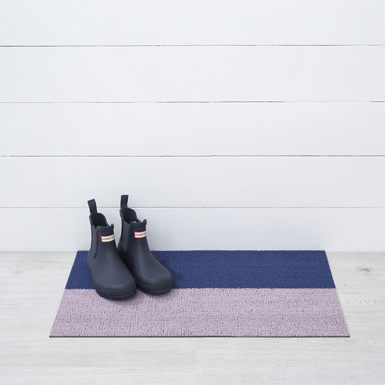Duo Stripe Shag Mats - Berry Doormat
