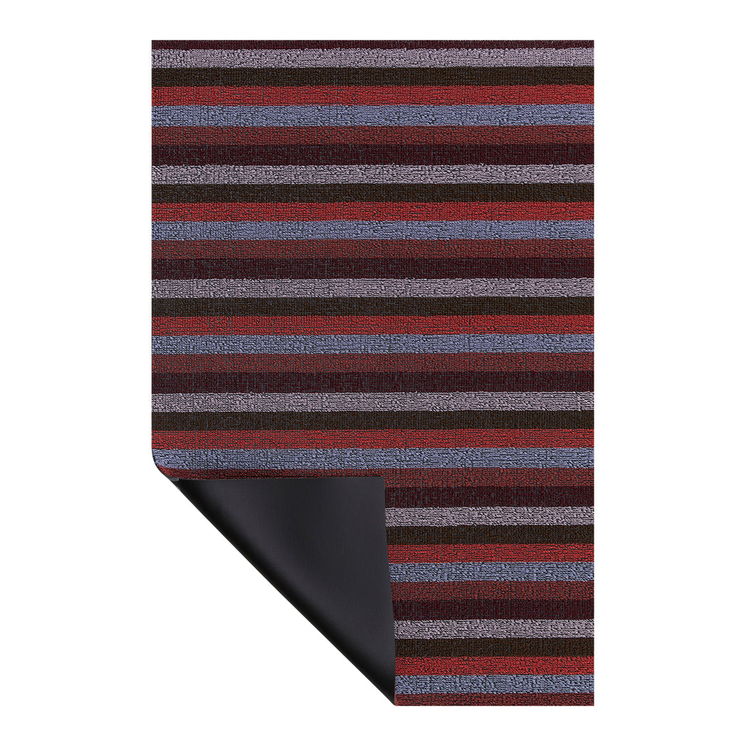Even Stripe Shag Mats - Berry Corner
