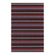 Rectangle Shag Mats in Mix of Midtone Navy Blue and Light Cool Pink