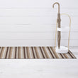 Even Stripe Shag Mats - Mocha Runner