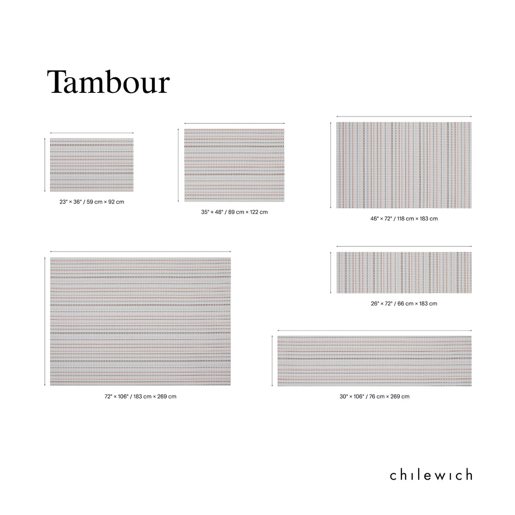 Tambour Rug Pattern Direction