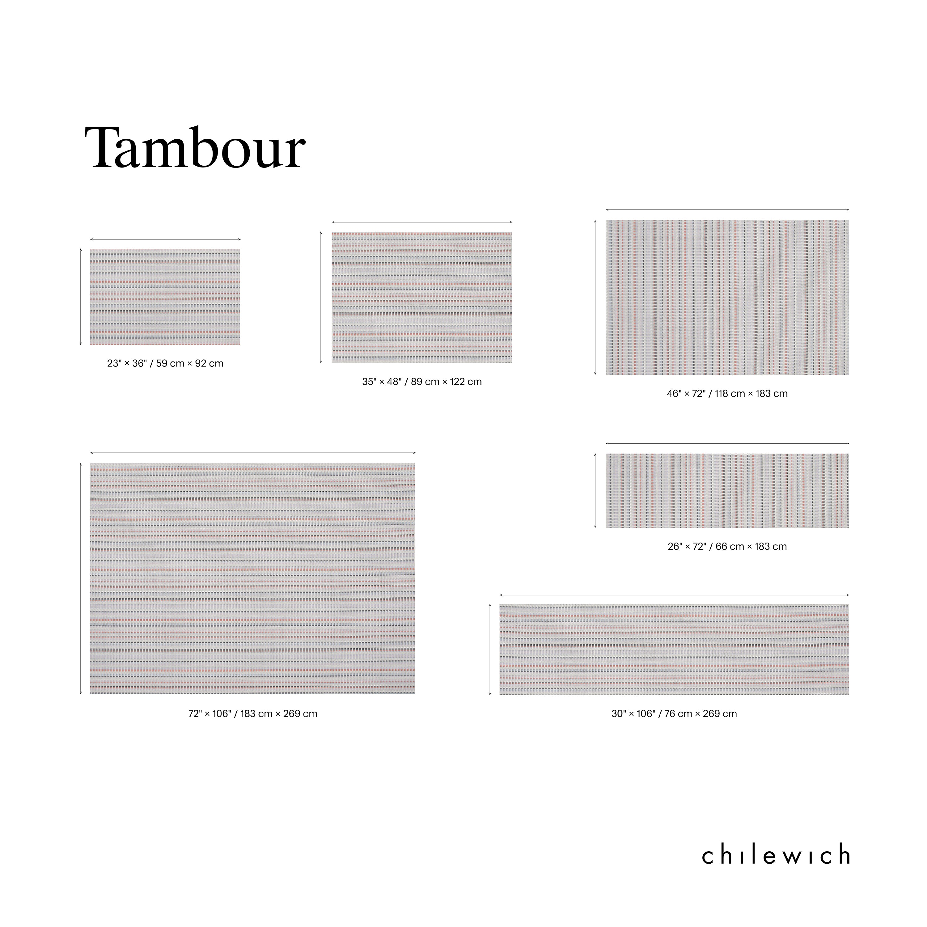 Tambour Rug Pattern Direction