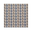 Square Placemats in Mix of Midtone Tan, White and Navy Blue