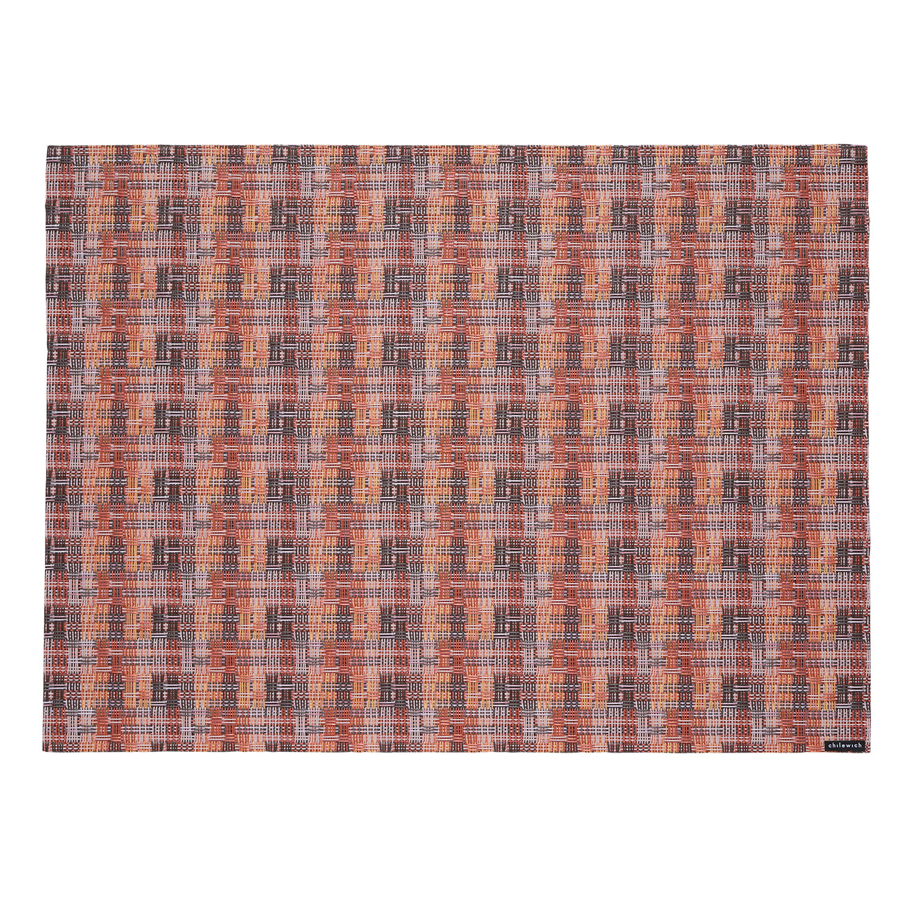 Rectangle Placemats in Mix of Midtone Pink, Orange, Pale Pink and Cool Brown