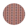 Round Placemats in Mix of Midtone Pink, Orange, Pale Pink and Cool Brown