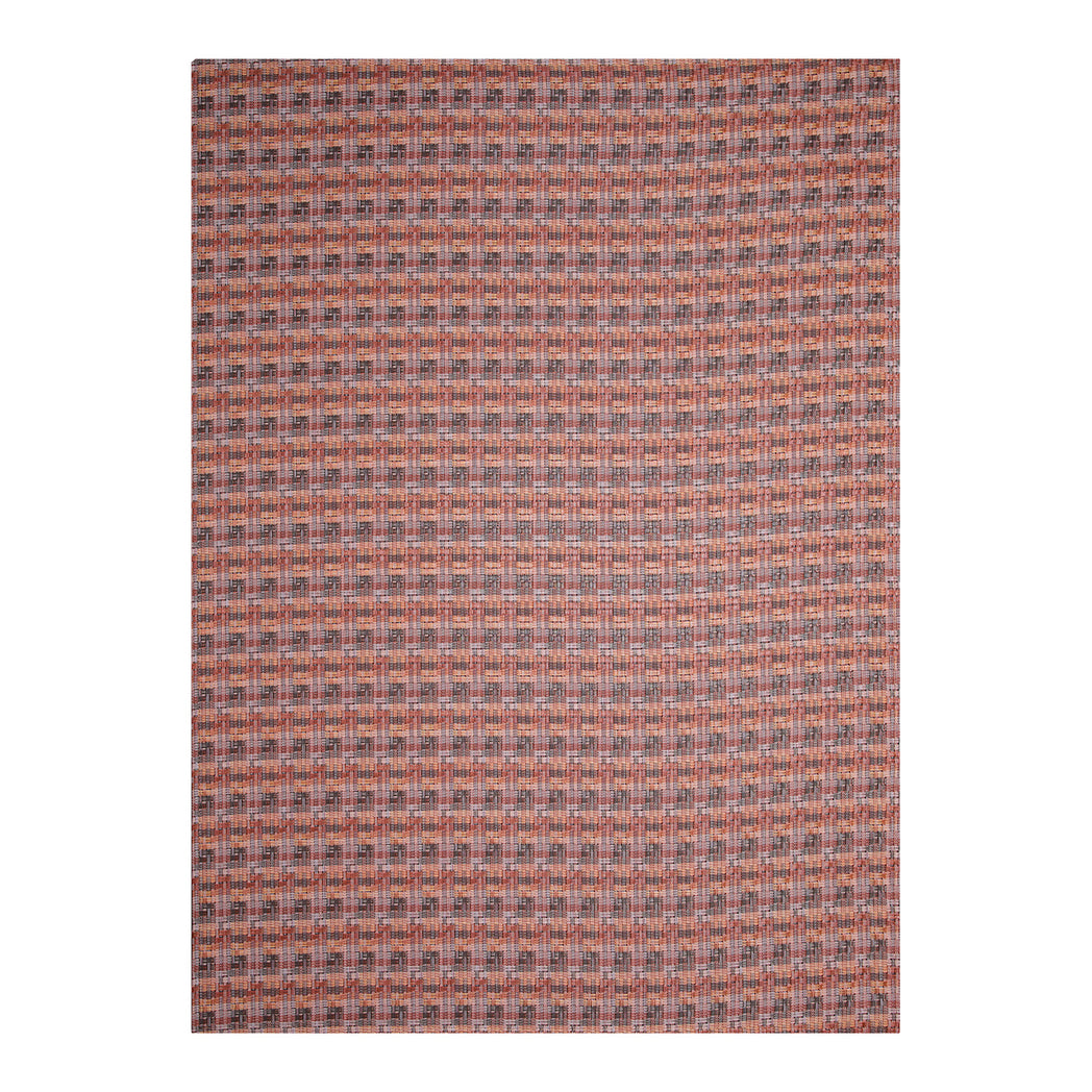 Sorbet Woven Floor Mat in Mix of Midtone Pink, Orange, Pale Pink and Cool Brown