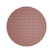 Round Woven Floor Mat in Mix of Midtone Pink, Orange, Pale Pink and Cool Brown