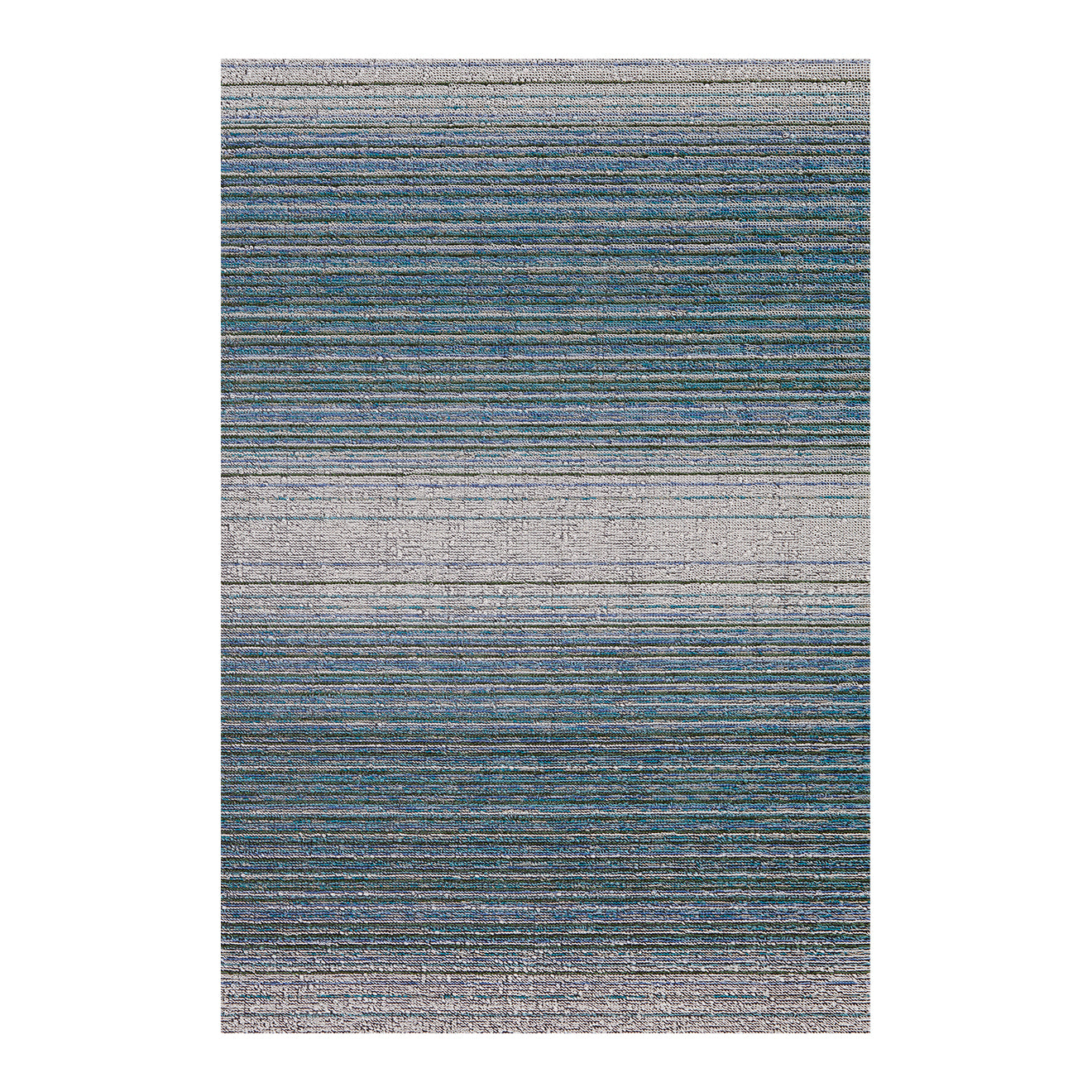 Rectangle Shag Mats in MIx of Green, Turquoise, Blue and White