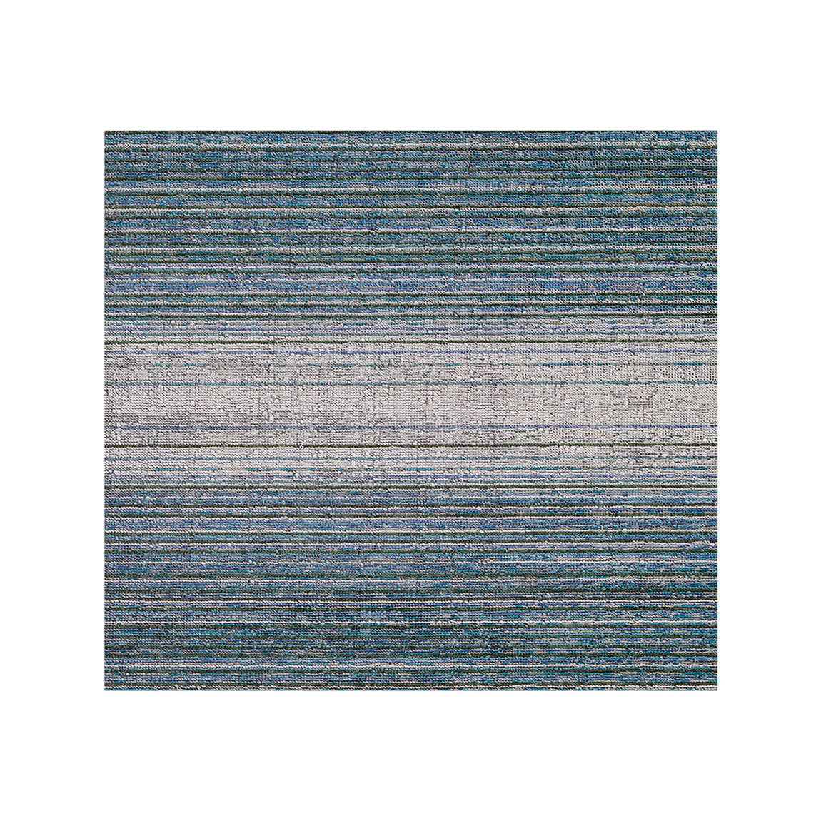 Fade Stripe Shag Mat Samples - Lagoon View 1