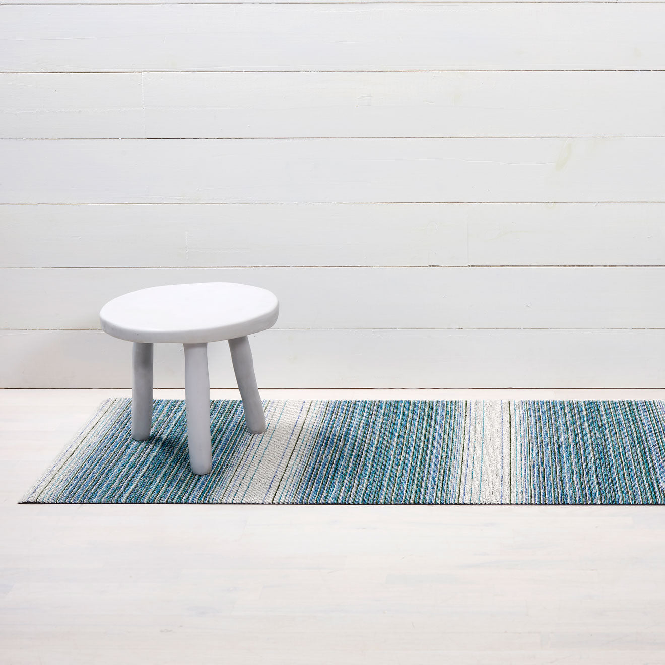 Fade Stripe Shag Mats - Lagoon Runner