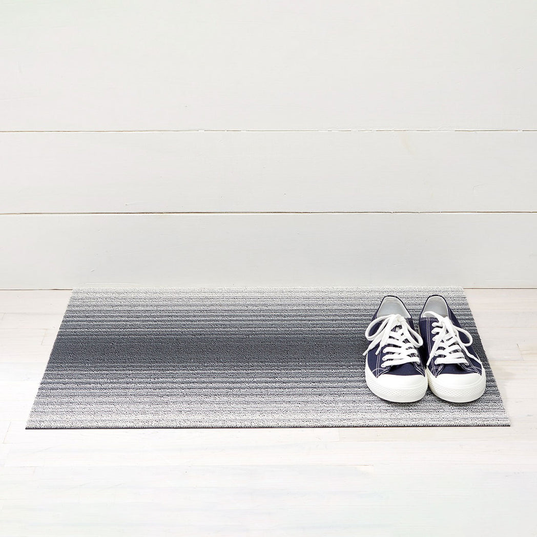 Fade Stripe Shag Mats - Stone Doormat