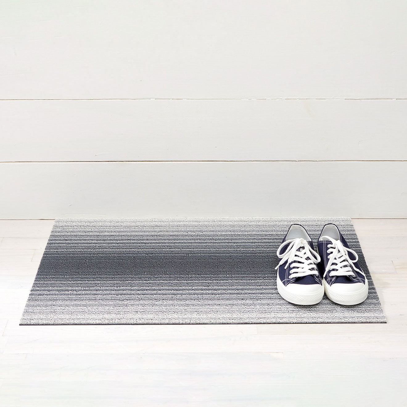 Fade Stripe Shag Mats - Stone Doormat