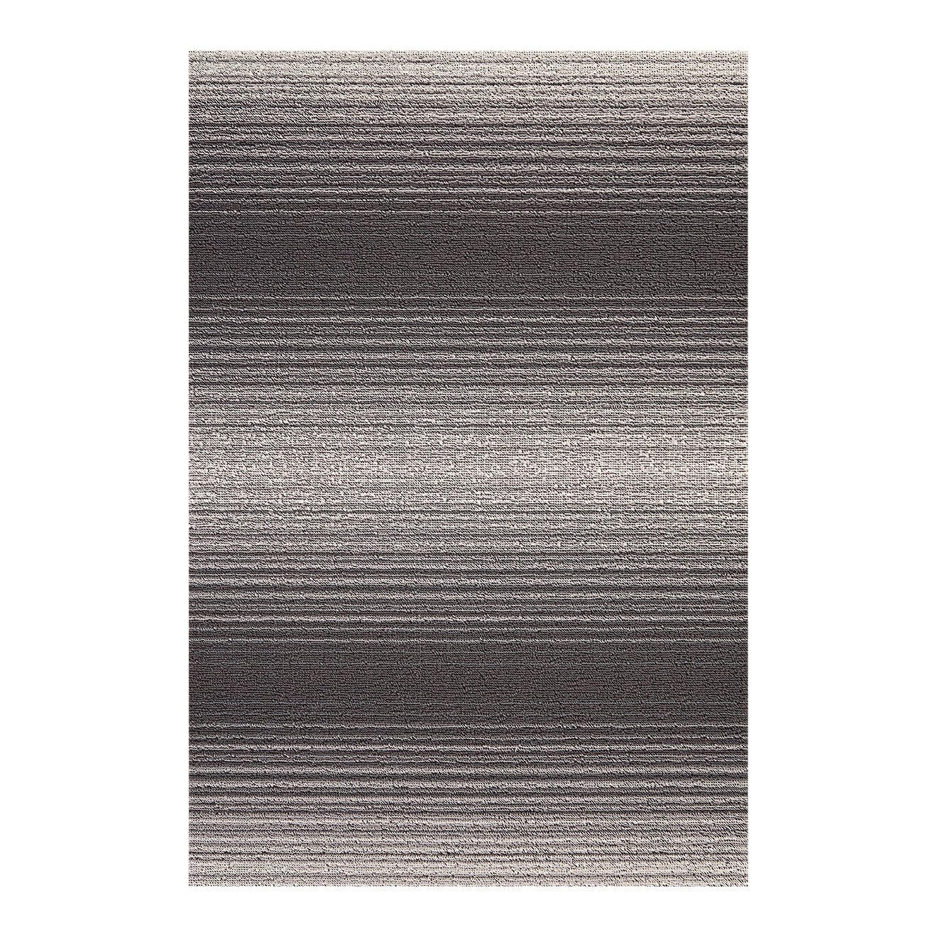 Rectangle Shag Mats in Mix of Cool Grey Tones and White