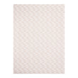 Rectangle Woven Floor Mat in Mix of Light Cool Beige and White