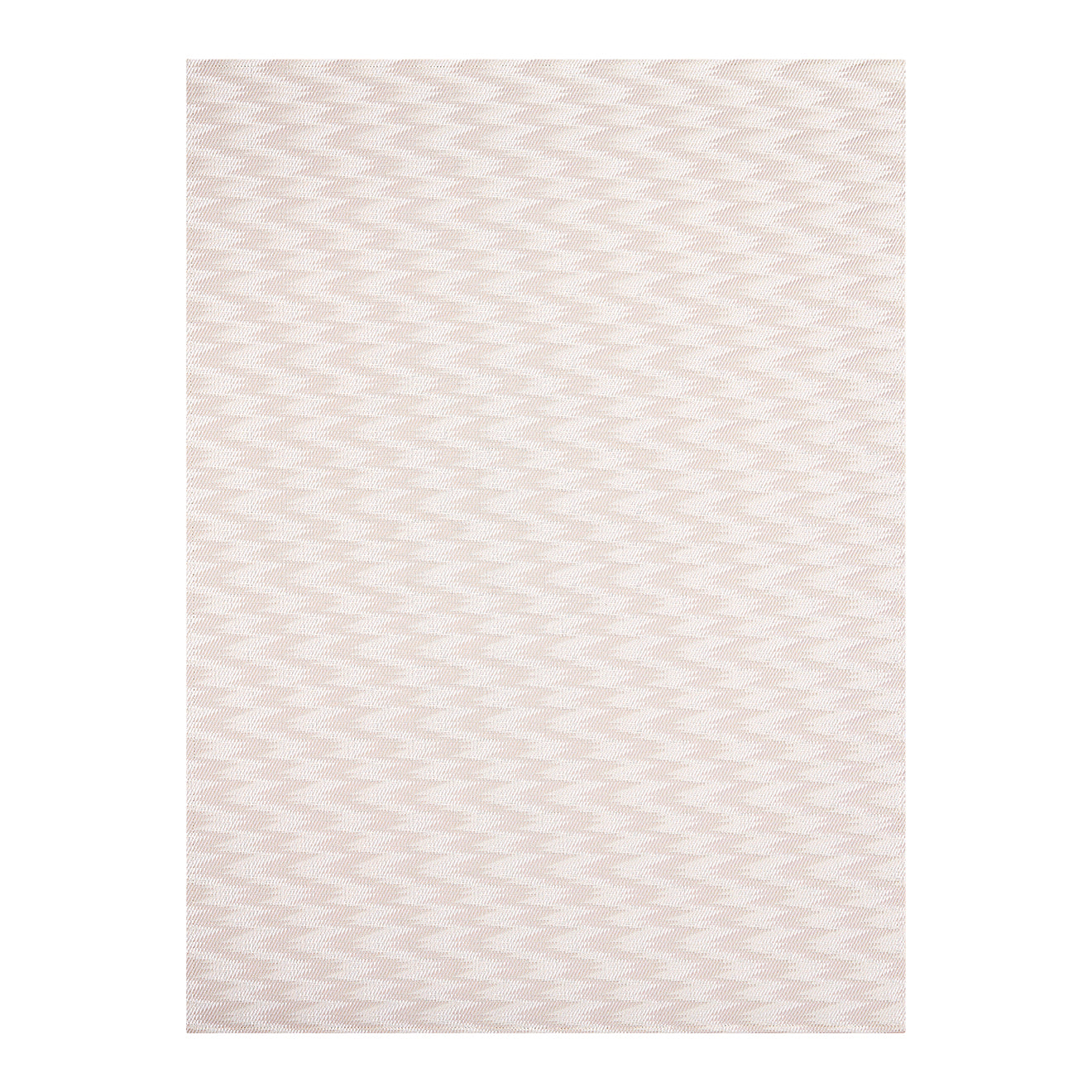 Rectangle Woven Floor Mat in Mix of Light Cool Beige and White