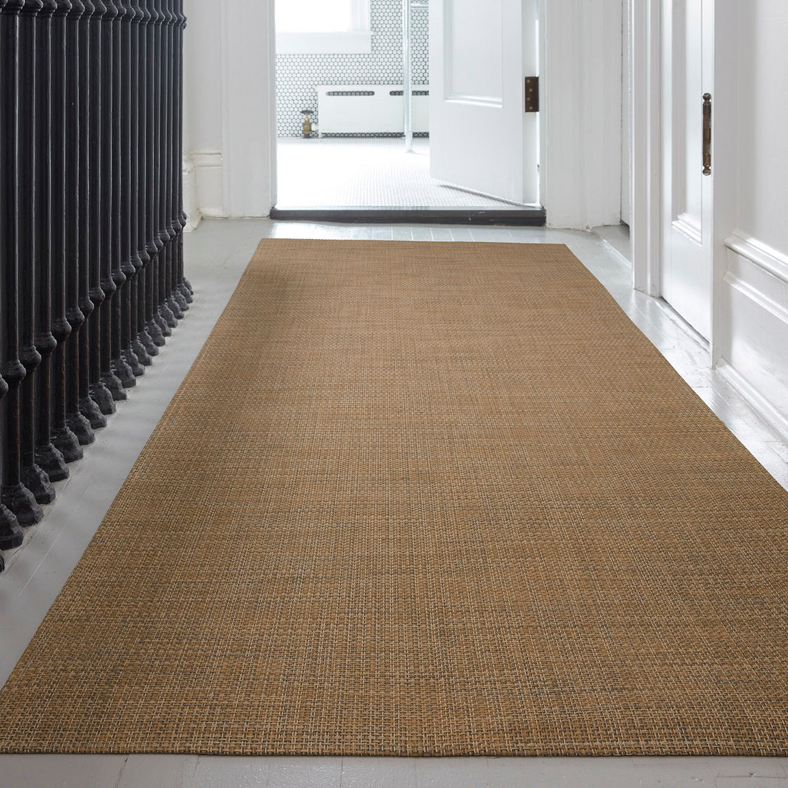 Basketweave Rug Samples - Teak