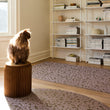 Chilewich woven floor mat in neutral woven terrastrand yarn, durable and stylish for modern living spaces.