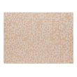 Rectangle Placemats in Midtone Warm Beige with White and Orange Accents