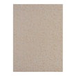Rectangle Woven Floor Mat in Midtone Warm Beige with White and Orange Accents