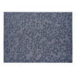 Rectangle Placemats in Midtone Grey Blue Base with Dark Blue and Electric Blue Accents