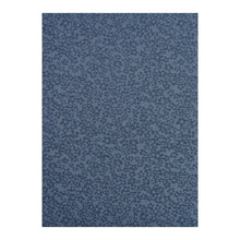 Rectangle Woven Floor Mat in Midtone Grey Blue Base with Dark Blue and Electric Blue Accents
