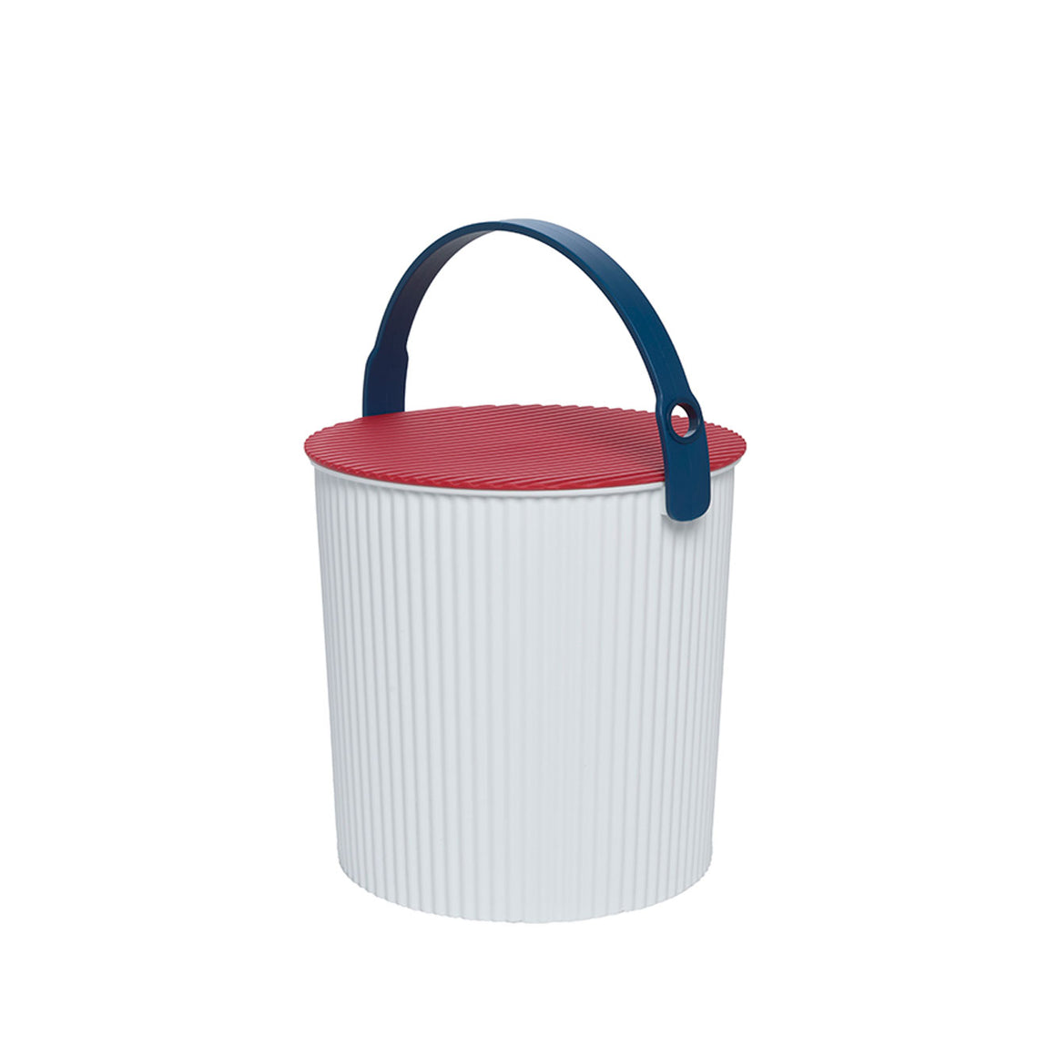 Hachiman Buckets - White Red Blue View 1