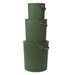 Set of 3 Hachiman in Dark Green