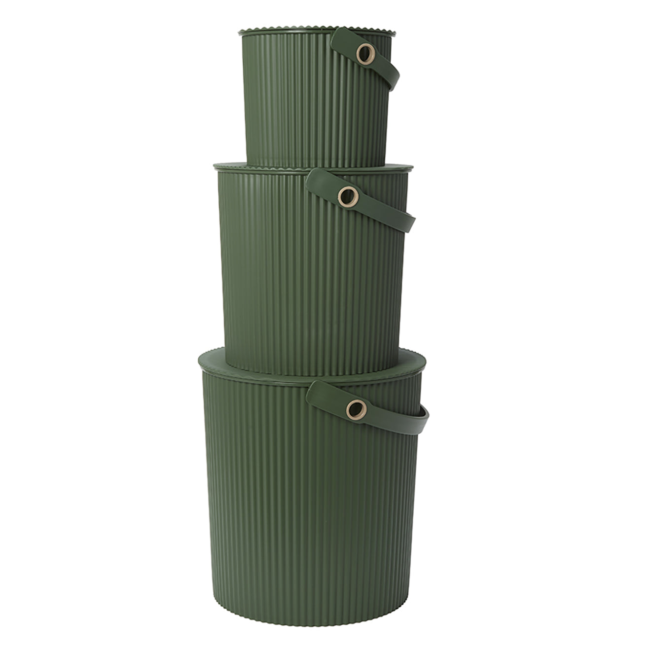 Set of 3 Hachiman in Dark Green