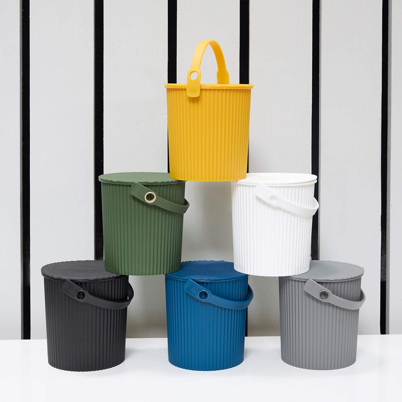 casa fline【romualda】TORTOISE BUCKET Hachiman Buckets - Navy