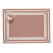 Handkerchief Placemats - Burnt Coral With Prop