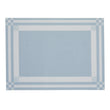 Rectangle Placemats in Muted Light Blue with Light Neutral Beige