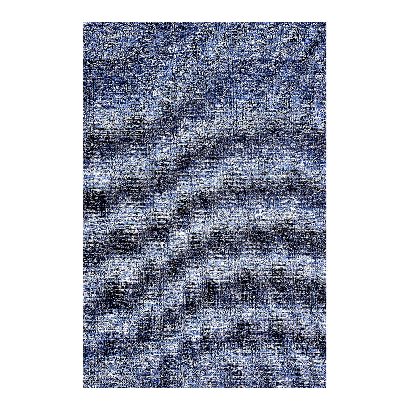 Rectangle Shag Mats in Mix of Midtone and Light Blue