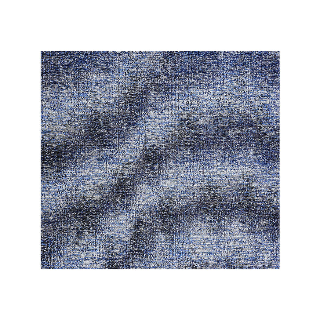 Square Shag Mats in Mix of Midtone and Light Blue