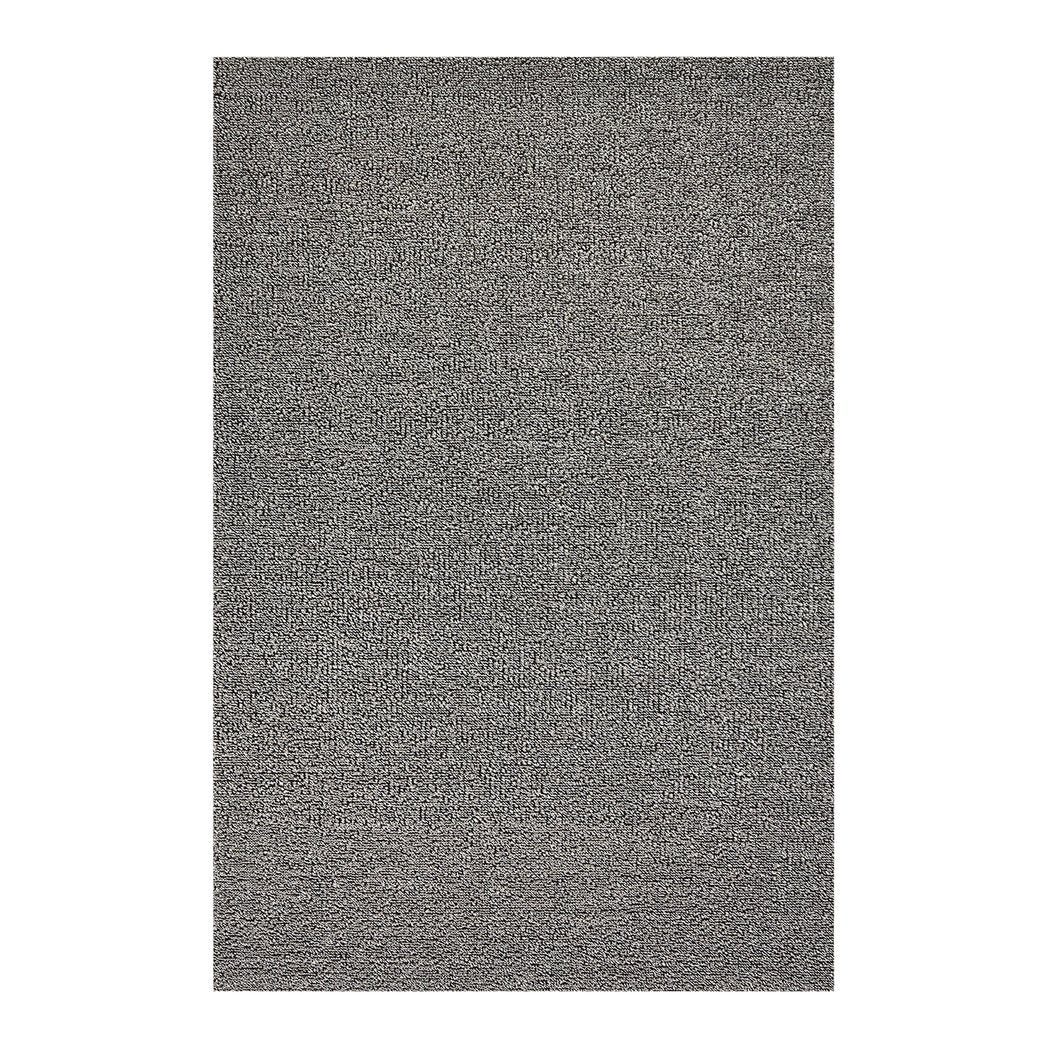 Rectangle Shag Mats in Light Cool Grey Tones