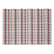 Rectangle Placemats in Mix of Blue Tones, Pink Tones, Dark Warm Red, Warm Silver and Off White