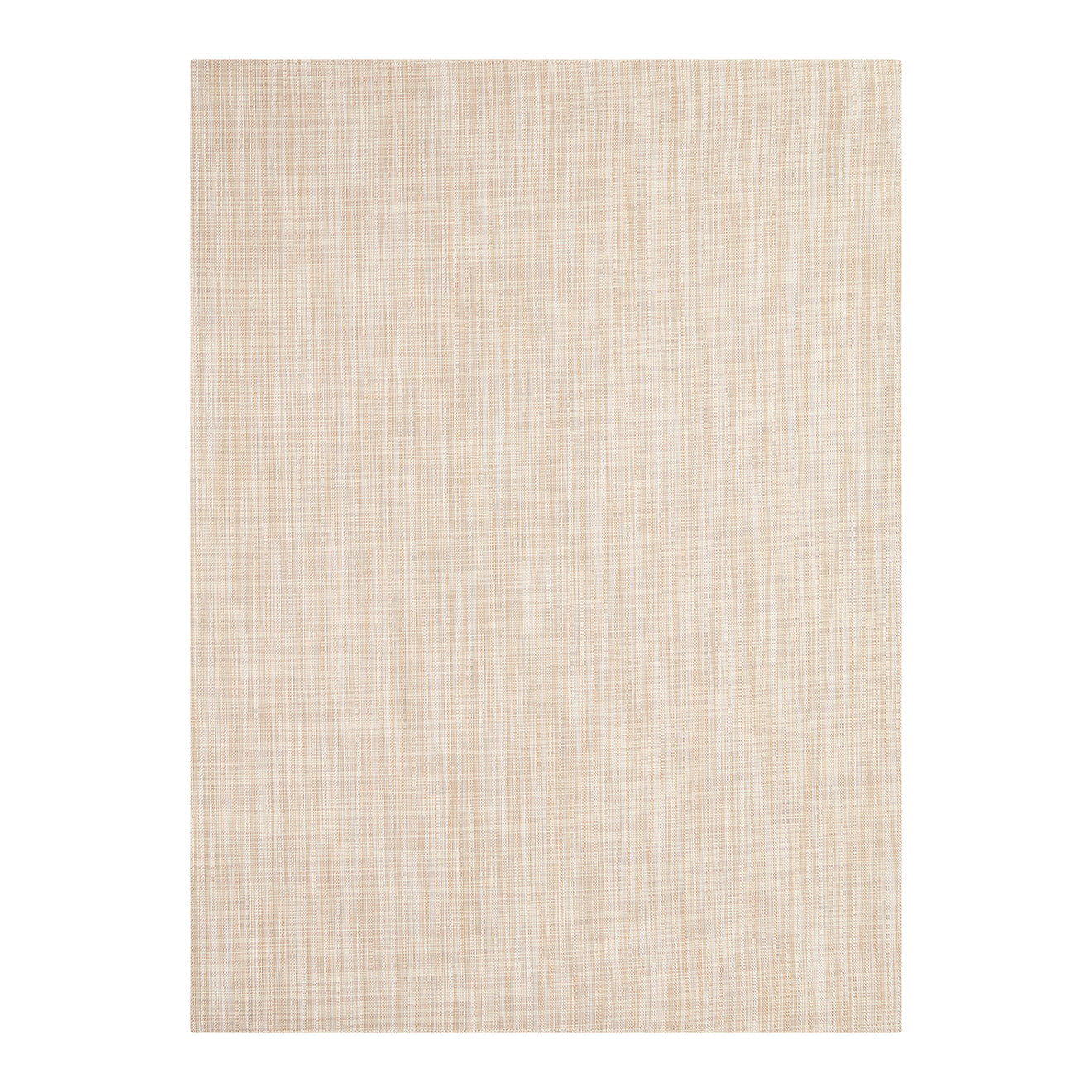 Bone Woven Floor Mat in Mix of Light Warm Beige and White